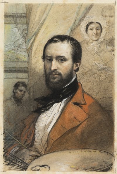 Önarckép alkotó: Louis Gallait