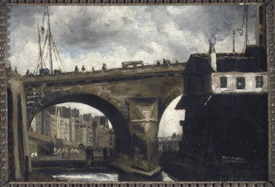 Notre-Dame híd és szivattyú alkotó: Louis Godefroy Jadin