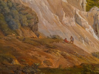 A Møns Klint sziklái alkotó: Louis Gurlitt