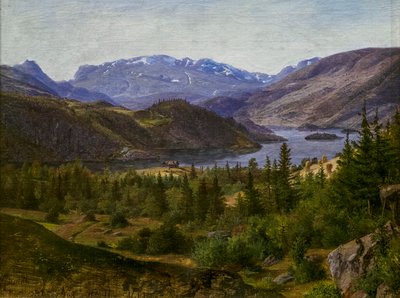 Kilátás a Slidre fjordra alkotó: Louis Gurlitt