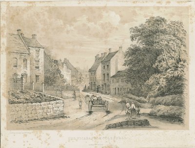 Eccleshall Village: litográfia alkotó: Louis Haghe
