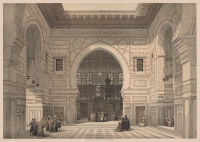Egyiptom és Núbia: III. kötet – 36. szám, El Ghoree szultán mecsetjének belseje alkotó: Louis Haghe