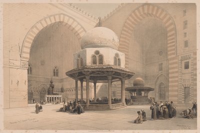 Egyiptom és Núbia: III. kötet – 8. szám, Hasszán szultán mecsete, Kairó, 1838. alkotó: Louis Haghe