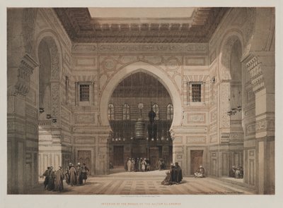 Egyiptom és Núbia, III. kötet: El Ghoree szultán mecsetjének belseje alkotó: Louis Haghe