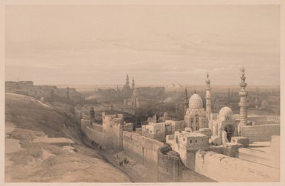 Egyiptom és Núbia: III. kötet – 26. szám, Kairó, Nyugatra nézve alkotó: Louis Haghe