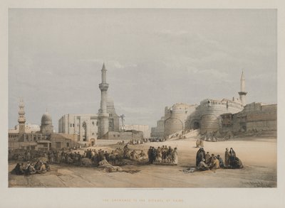 Egyiptom és Núbia, III. kötet: A kairói fellegvár bejárata, 1849. alkotó: Louis Haghe