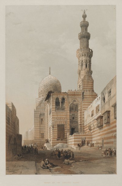 Egyiptom és Núbia, III. kötet: Khalifok sírjai, Kairó, 1848. alkotó: Louis Haghe