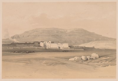 Egyiptom és Núbia: II. kötet – 20. szám, Medinet Abou, Théba, 1838. alkotó: Louis Haghe