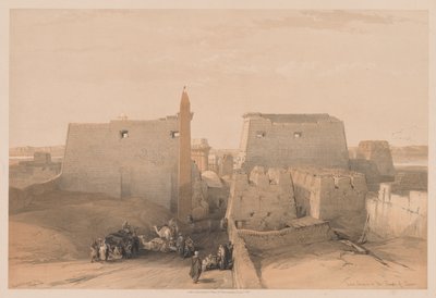 Egyiptom és Núbia: II. kötet – 38. szám, A luxori templom nagy bejáratai alkotó: Louis Haghe