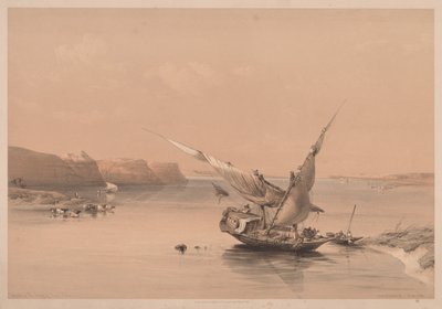 Egyiptom és Núbia: II. kötet – 6. szám, Ibrim erőd megközelítése, Núbia alkotó: Louis Haghe