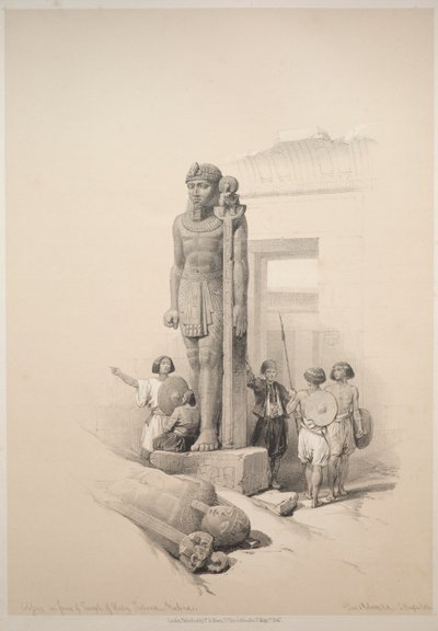 Egyiptom és Núbia: II. kötet – 7. szám, Kolosszusok Wady Sabouában alkotó: Louis Haghe