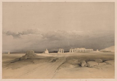 Egyiptom és Núbia: II. kötet – 8. szám, A memnónium romjai, Théba, 1838. alkotó: Louis Haghe