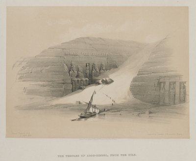 Egyiptom és Núbia, II. kötet: Abu Simbel, Núbia feltárt templomai, 1848. alkotó: Louis Haghe