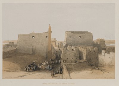 Egyiptom és Núbia, II. kötet: Luxor templomának nagy bejárata alkotó: Louis Haghe