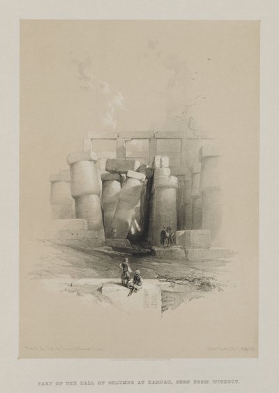 Egyiptom és Núbia, II. kötet: A thébai karnaki oszlopcsarnok része alkotó: Louis Haghe