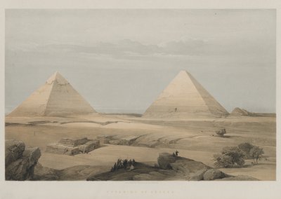 Egyiptom és Núbia, II. kötet: Geezeh piramisai, 1848. alkotó: Louis Haghe
