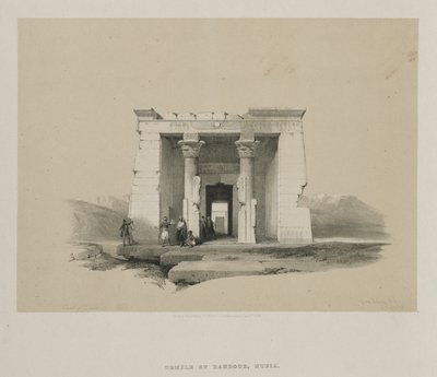 Egyiptom és Núbia, II. kötet: Dandour temploma, Núbia alkotó: Louis Haghe
