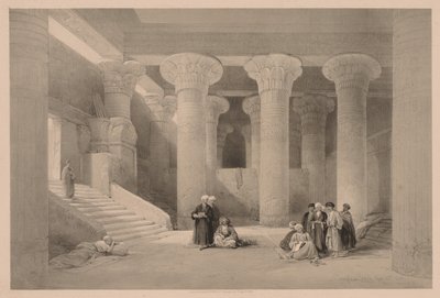 Egyiptom és Núbia: I. kötet – 24. szám, Esneh-i templom, 1838. alkotó: Louis Haghe