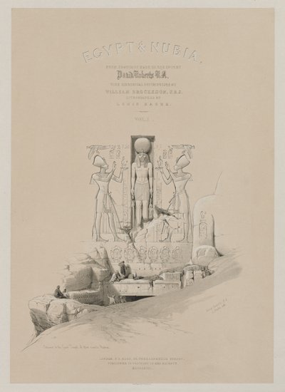 Egyiptom és Núbia, I. kötet: Frontispiece, 1846. alkotó: Louis Haghe