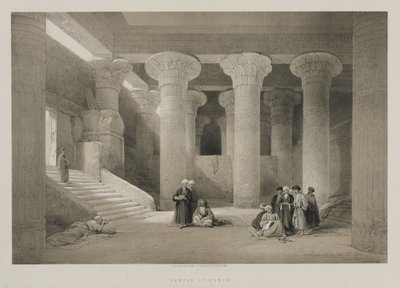Egyiptom és Núbia, I. kötet: Esnehi templom, 1846. alkotó: Louis Haghe