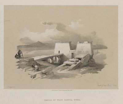 Egyiptom és Núbia, I. kötet: Wady Saboua temploma, Núbia alkotó: Louis Haghe