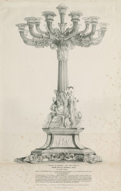Liam Hall – Chandelebra: Litográfia, 1832 alkotó: Louis Haghe