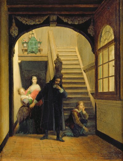 Jelenet Blaise Pascal ifjúságából (1623-62) 1860-70 alkotó: Louis Hector Leroux