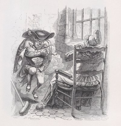 The Little Red Man from The Complete Works of Béranger, 1836. Alkotók: Louis-Henri Brevière, Cesar-Auguste Hebert. alkotó: Louis Henri Brevière, Cesar Auguste Hebert