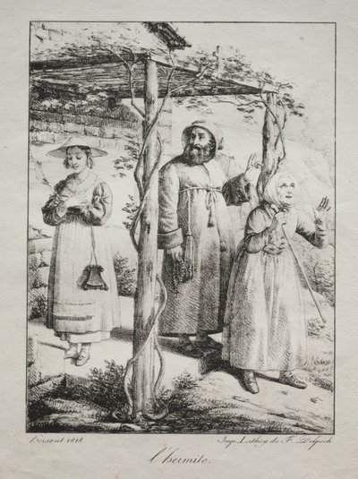 A remete, 1818. alkotó: Louise Marie Jeanne Hersent