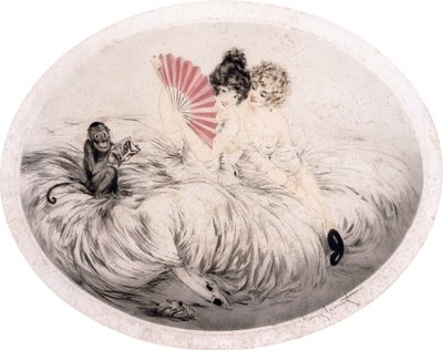 A ventilátor mögött alkotó: Louis Icart