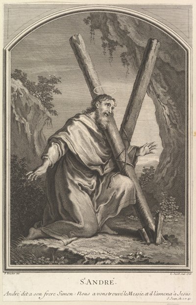 Szent András, 1726. alkotó: Louis Jacob