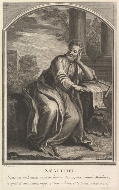 Szent Máté, 1726. alkotó: Louis Jacob