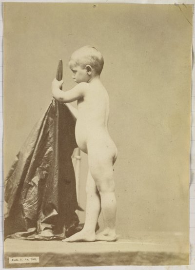 Tanulmány egy meztelen gyermekről, oldalról nézve alkotó: Louis Jean Baptiste Igout (attributed to)