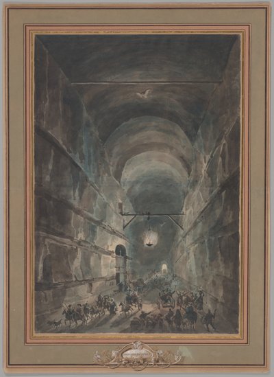 A Posillipo barlang alkotó: Louis Jean Desprez