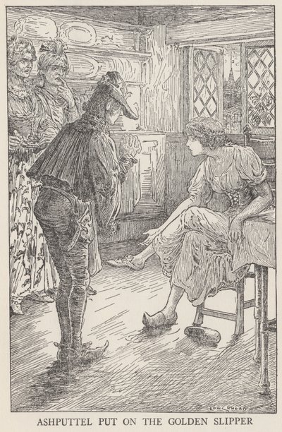 Hamupipőke (litho) alkotó: Louis John Rhead