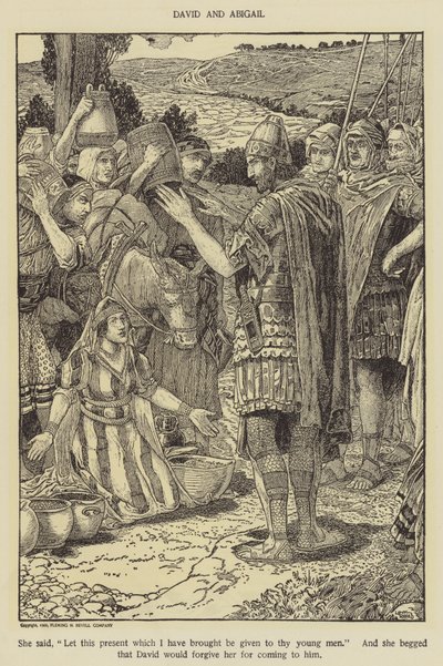 Dávid és Abigail alkotó: Louis John Rhead