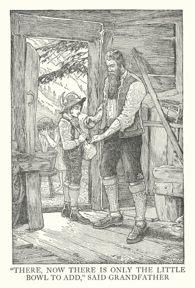Johanna Spyri illusztrációja a Heidihez (litográfia) alkotó: Louis John Rhead