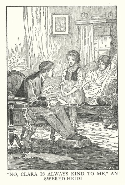 Johanna Spyri illusztrációja a Heidihez (litográfia) alkotó: Louis John Rhead