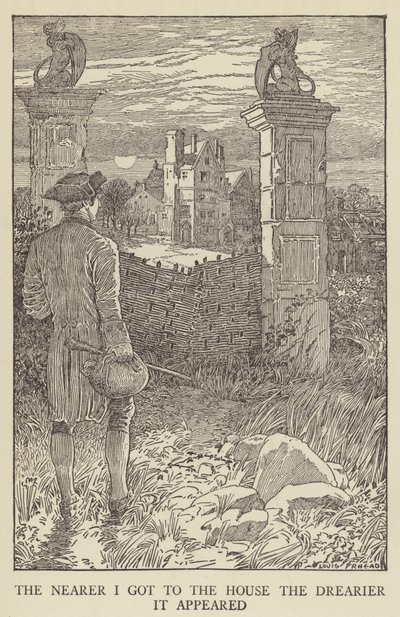 Illusztráció az Elrabolva, Robert Louis Stevenson alkotó: Louis John Rhead