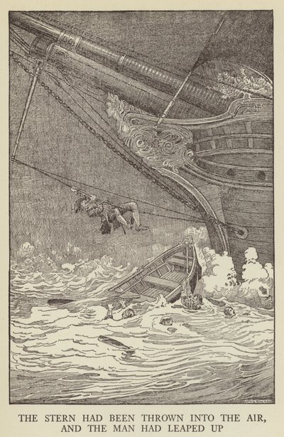 Illusztráció az Elrabolva, Robert Louis Stevenson alkotó: Louis John Rhead