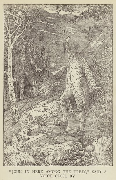Illusztráció az Elrabolva, Robert Louis Stevenson alkotó: Louis John Rhead
