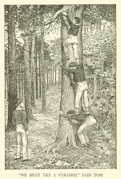 Illusztráció Tom Brown iskolai napjaihoz (metszet) alkotó: Louis John Rhead