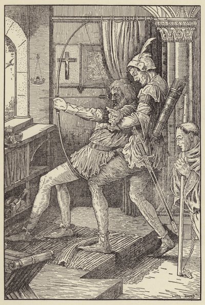 Robin belövi az utolsó szárát alkotó: Louis John Rhead