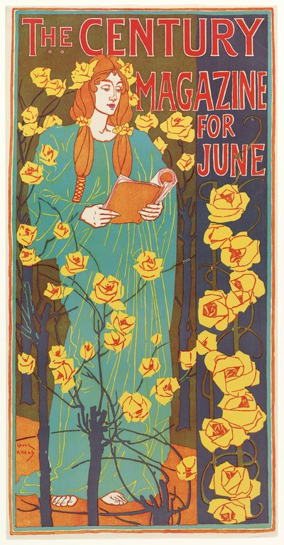 Század Magazin júniusra, kocsma. 1896 alkotó: Louis John Rhead