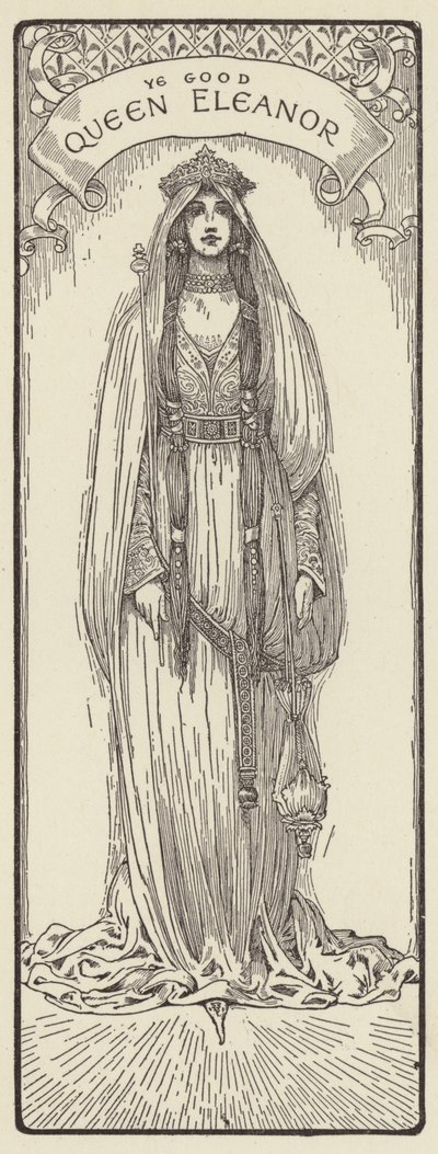 A jó királyné Eleanor alkotó: Louis John Rhead