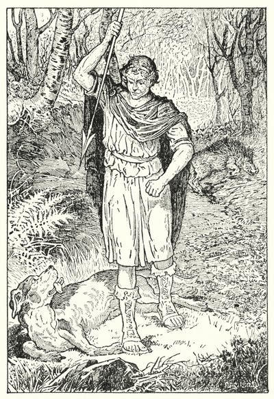 Az öreg kutya (litográfia) alkotó: Louis John Rhead