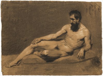Fekvő férfi akt alkotó: Louis Joseph Cesar Ducornet