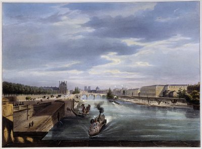 Le pont Royal – Arnout „Paris en 1837”-ben alkotó: Louis Jules Arnout