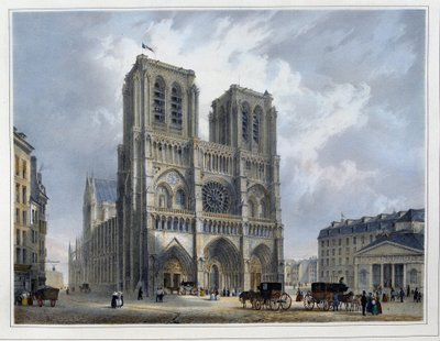 A Notre-Dame udvara – Arnouttól alkotó: Louis Jules Arnout