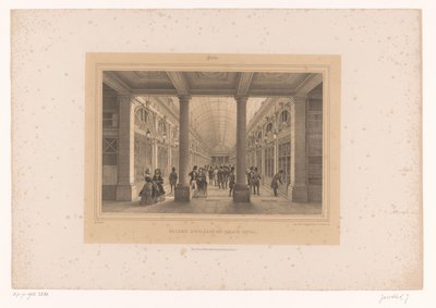 Kilátás a párizsi Palais-Royal Galerie d